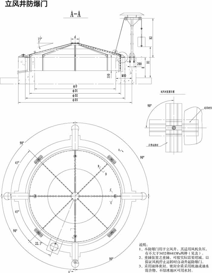 立井防爆盖图纸
